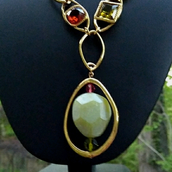 VHTF Swarovski REAL Gemstone Drop Station Çrystal - Picture 12 of 16